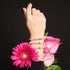 Picasso Porzellan Makramee Armband | Erdbeerfelder